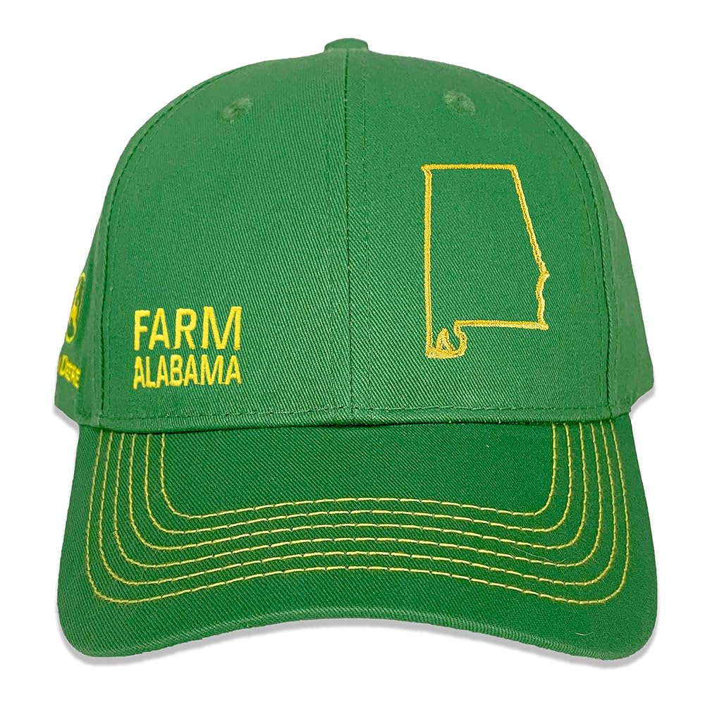 帽子 JOHNDOE CW1 x SsAXom (SIR.d) *< HEADGEAR John Deere Farm State Pride Full Twill Hat-Green and Yellow